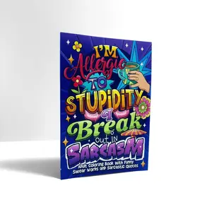Adult Coloring Book with Funny Profanity, Swear Words and Sarcasm, Funny Quotes, Engaging, Stress Relief, Relaxation, Humor, Humorous, Perfect Gift for Christmas, Halloween, Birthday, New Year, Sarcastic