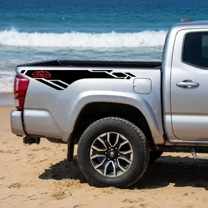 Tacoma 4x4 Off Road Bed Side Decals 2 Pieces Ready to Install 52x22 Inch Vinyl Graphics Durable Weather Resistant for Toyota Tacoma