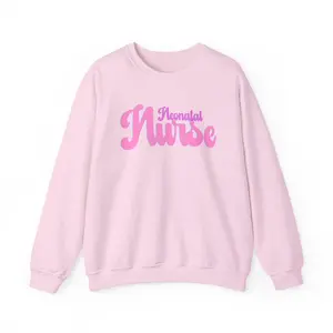 Neonatal Nurse Barbie Pink Sweatshirt RN Nurse Sweatshirt for Nursing School Registered Nurse Sweatshirt Pink Nurse Love Nurse