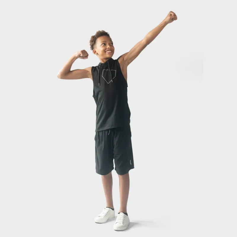 Men's Activewear Tops, Sleeveless Hoodie Sweatshirt in a Super Soft Cotton Poly Blend Fabric with Kangaroo Pocket for Gym and Casual Layering, Sweatshirts, Menswear, Relaxed Fit