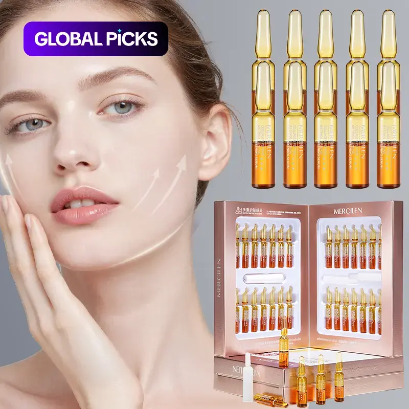 Mercilen Collagen Retinol Firming Serum 1.5ml x 28, Collagen & Retinol Infused Moisturizing Brightening Face Serum, Facial Serum, Daily Skin Care Travel Essential #GLOBAL PICKS