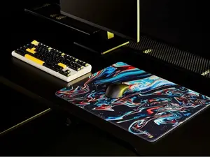 Imperium Squishy PORON-Based Control Gaming Mouse Pad for Esports 19.7in x 15.7in - Wavy Artwork