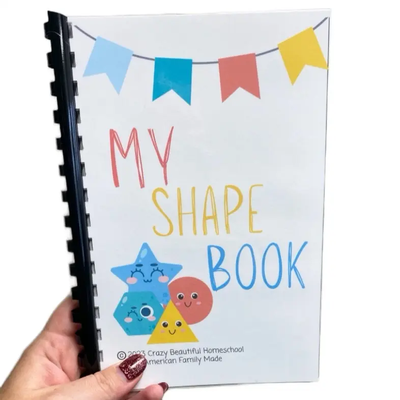 Shape Dry-Erase Early Learning Book, Tracing Preschool Book for Preschoolers, Tracing Preschool Books
