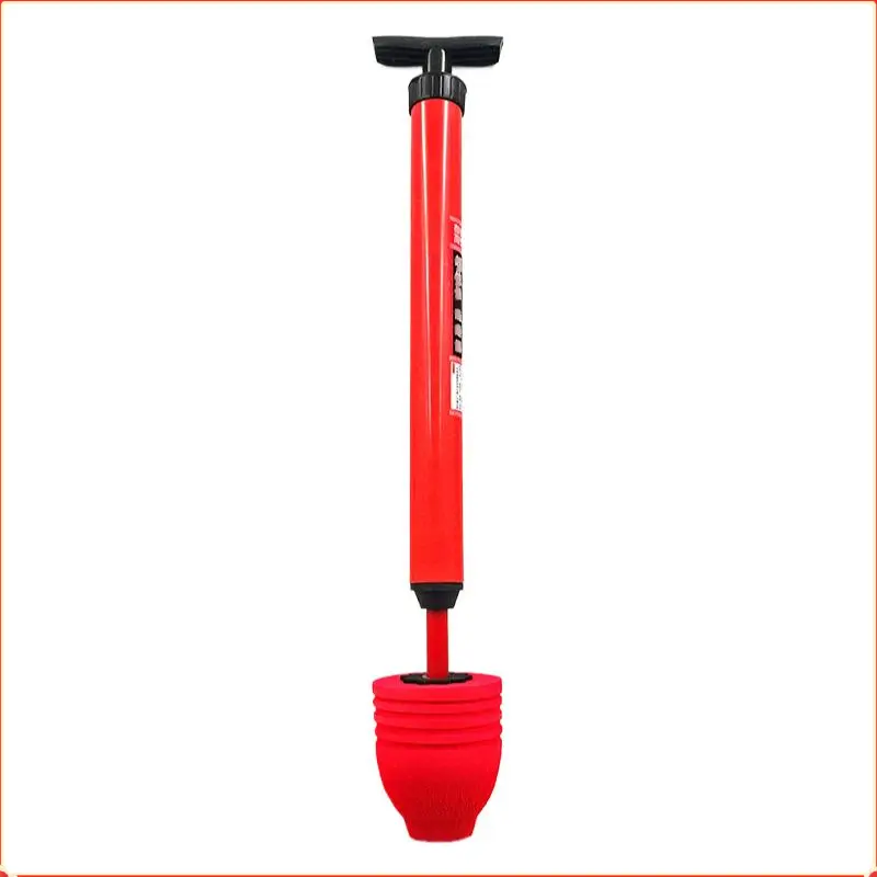 Stainless Steel Toilet Plunger Heavy Duty Drain Unclogger For Bathroom Sinks Bathtubs & Kitchen Pipes Eco-Friendly Flexible Design Rust-Proof Scratch-Free Rubber Head 4 Interchangeable Heads