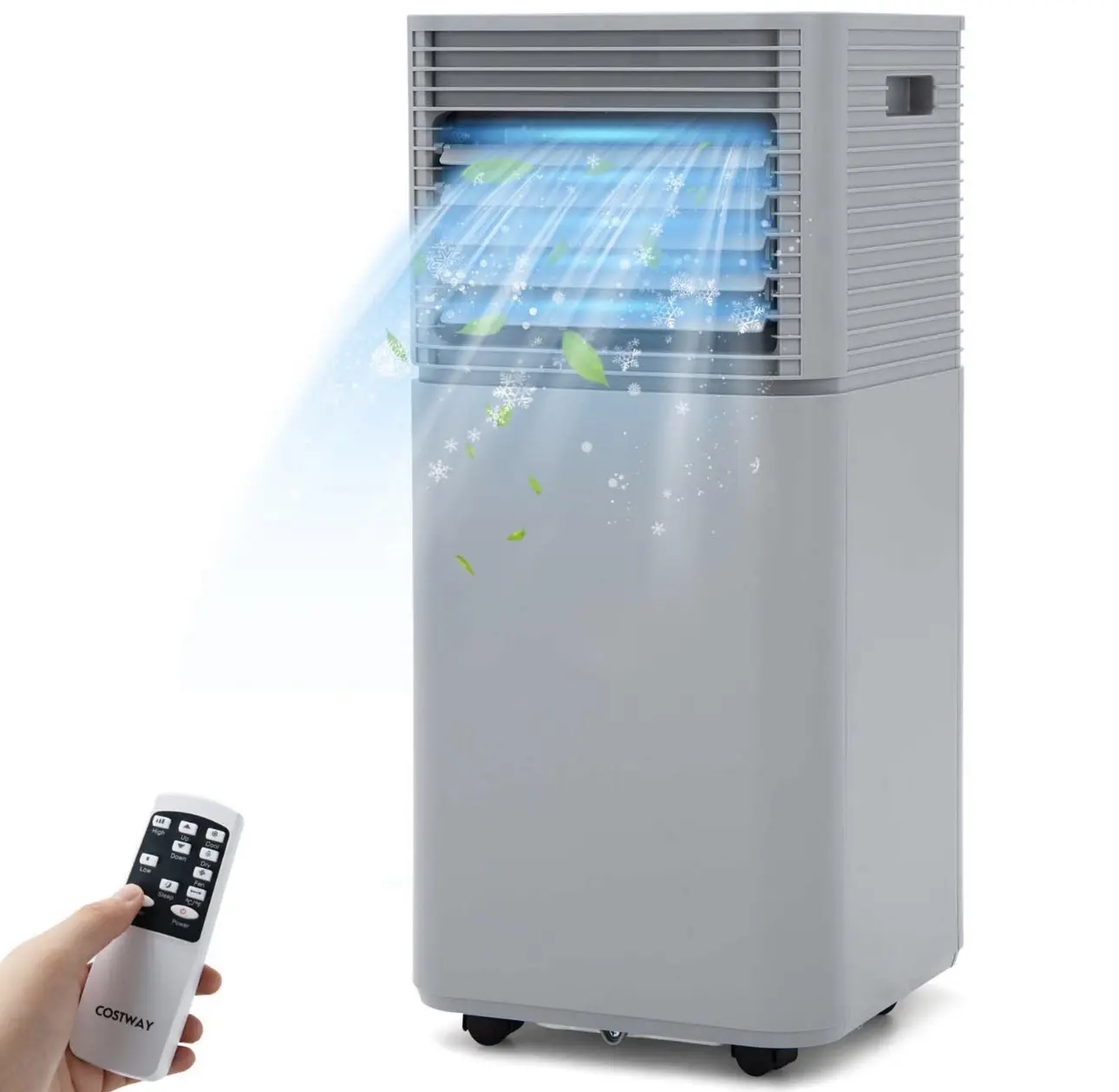 8000 BTU Portable Air Conditioner 3-in-1 Air Cooler w/Dehumidifier & Fan Mode