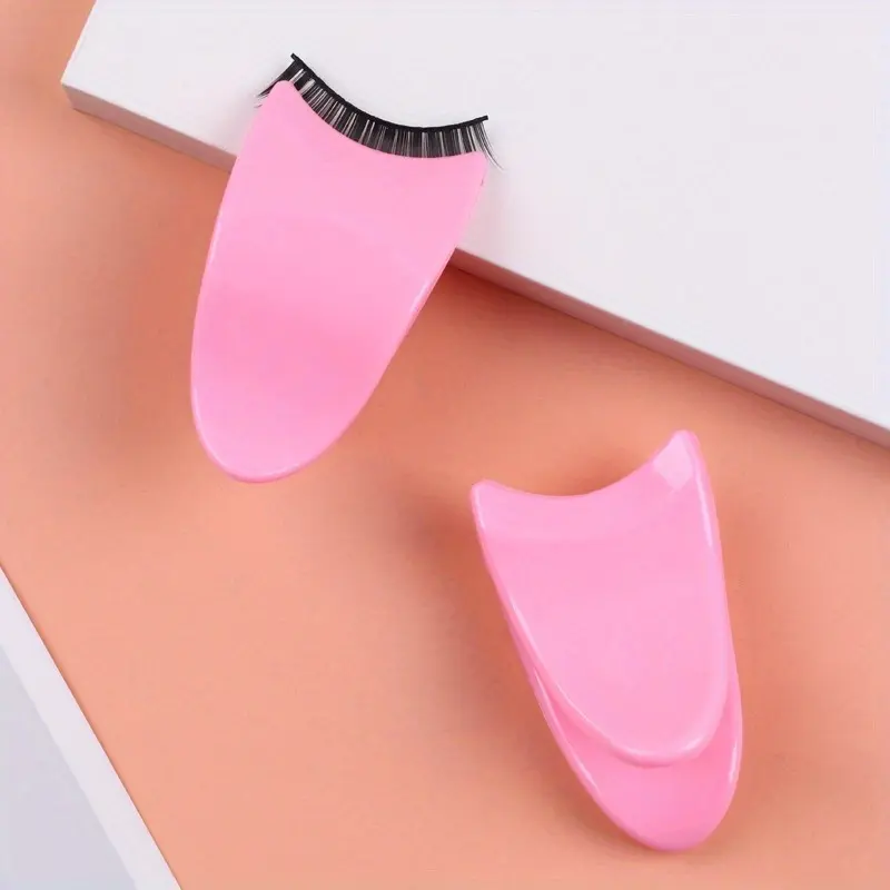 2pcs Plastic False Eyelash Curler, Beauty Tools, Eyelash Tweezers, Eyelash Tweezers Effortlessly Apply This Innovative Eyelash Buddy Makeup Tool for False Eyelashes, Cosmetic Makeup Tool