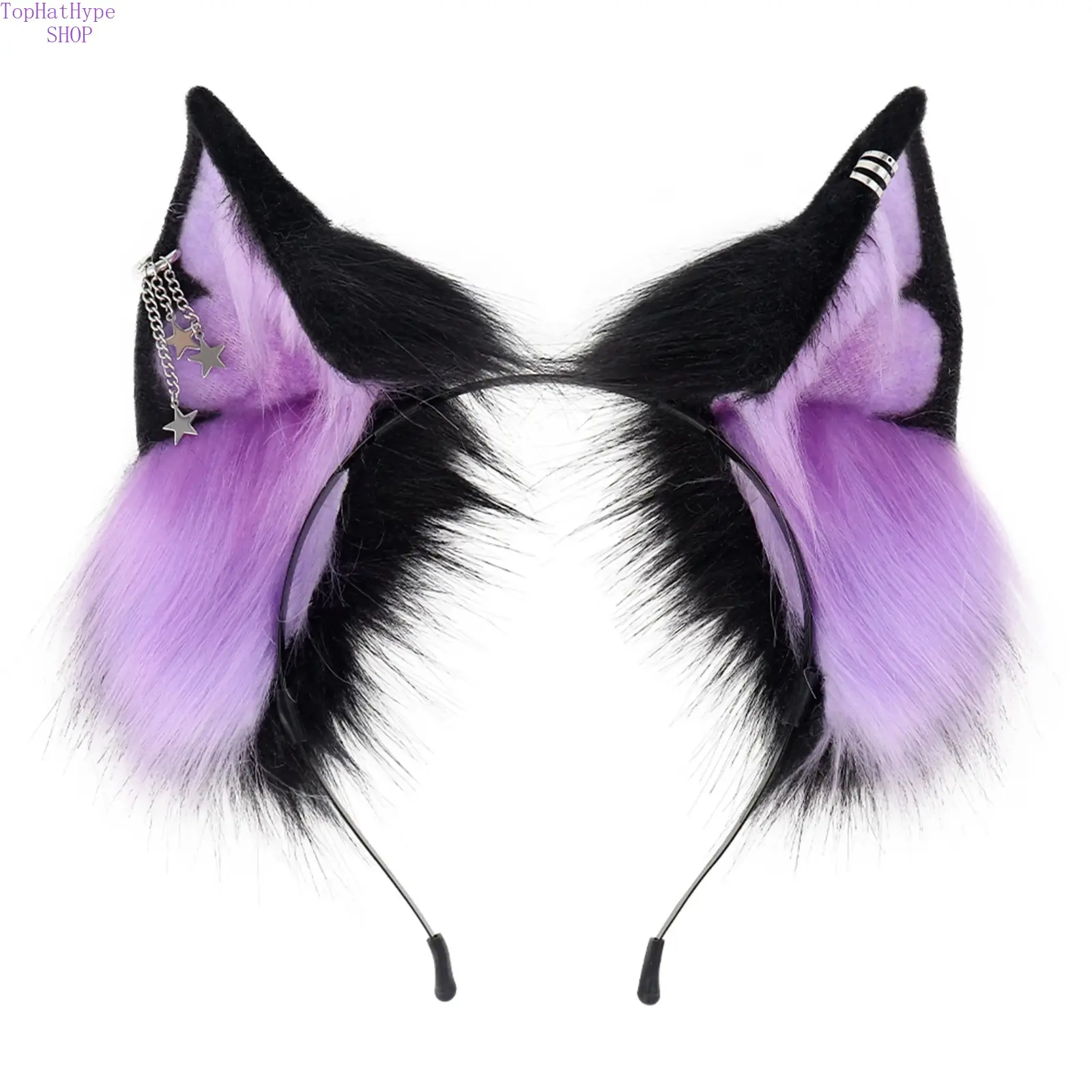Handmade Realistic Ears Headband - Plush Fur Costume Accessory, Soft Headband for Cosplay, Halloween & Anime Conventions
