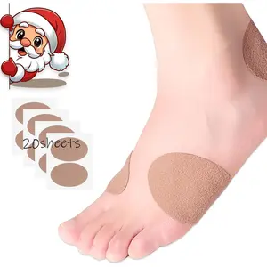 Adhesive Pads Padding for Blisters, Shoes, Toes, Heel Blister Prevention Tape Patch - 20 Sheets (40 Pieces Total)