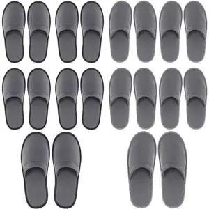 10-20 Pairs Disposable Slippers for Guests Hotel Slippers Bulk Spa Slippers Closed Toe House Slippers Guest Slippers Bulk for Adult for Men and Women springtok