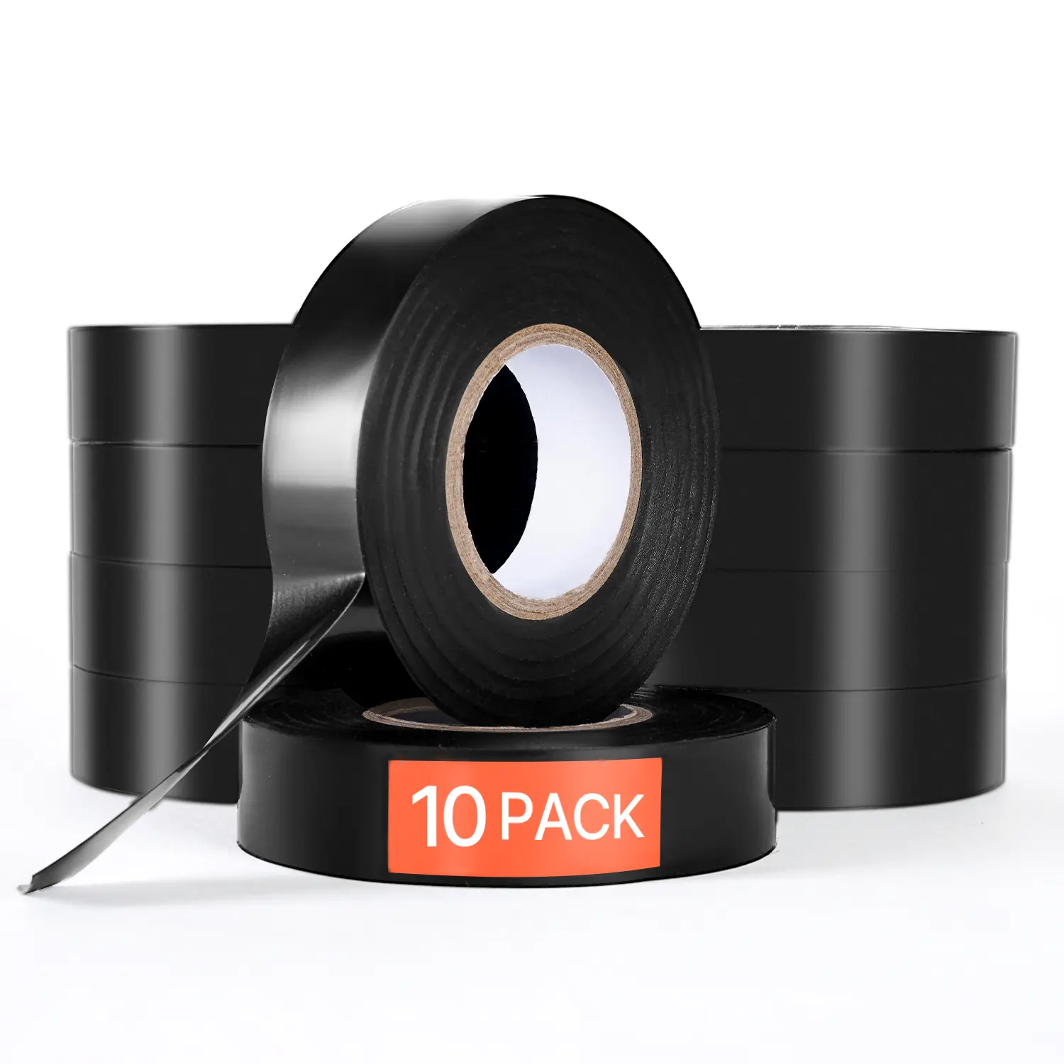 【fathersdaygift】VEVOR 600V Electrical Tape,10 Rolls3/4 in x 66 ft General Purpose PVC Insulating Wire0℉ to 221℉ Flame RetardantWaterproofSecure AdhesionWeather Resistancefor Electrical EquipmentBlack, Adhesive Waterproof Tape, Insulation Tape, Strong Adhe