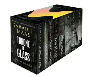 Sarah J. Maas Throne of Glass Complete Series 8 Books – BookTok Trending Fantasy Collection | YA Romance Box Set | Mother’s Day Gift Idea for Her