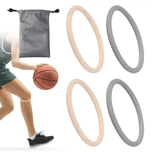 Patellar Tendon Support Straps 4 Pcs Silicone Knee Band for Knee Pain, Flexible Knee Patella Strap for Men & Women