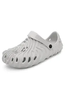 Thick Sole Eva Hole Shoes Indoor Outdoor Couple Sandals Non-Slip Soft Bottom Comfortable Beach Shoes, Unisex Casual Footwear, Thick Sole Slippers, Minimalist Clogs