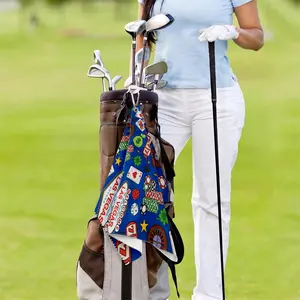 Golf Towel,  24" X 16" & 16"*16", Golf Gift, Soft Golf Towels,Golf Accessory For Men,Golf Club Bag Accessories,Sports Fan Golf Bag Towels,Machine Wash