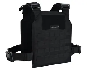 Tac-Force Tactical Vest Molle with Quick Release Breathable Plate Carrier 900D Nylon Adjustable for Training Outdoor Activities