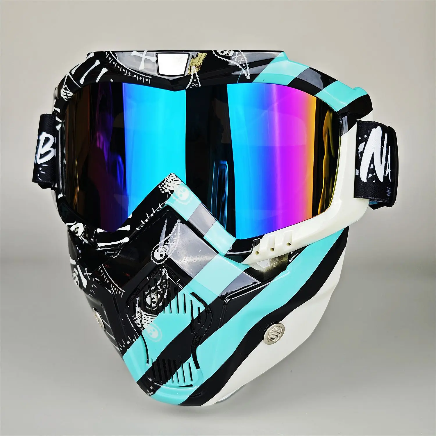 3-Lens Motorcycle Goggle Mask, Windproof TPU Protective Gear with UV400 Protection for Off-Road Riding and Cycling, Motorcycle Sunglasses, Riding Gear, Offroad, Uv400 Blockage, Multi-Lens Set, 3-Lens Sports Eyewear