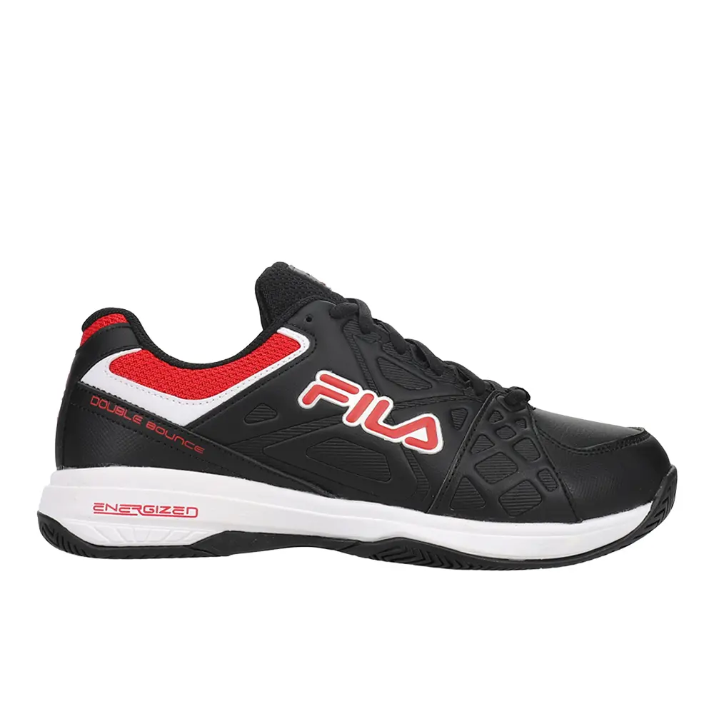 Fila Mens Double Bounce 3 Pickleball Pickleball Sneakers Shoes - Black