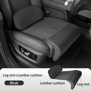 3D Extended Car Seat Cushion Set with Lumbar Support and Leg Rest, High End Aviation Style Seating Design, Enhances Driving Comfort and Support for Front and Rear Car Seats Interior Upgrade