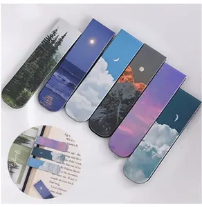 Magnetic Bookmarks Magnet Page Markers, Magnetic Page Clip for Students Teachers, Fun Book Marks for Reading(12 Pieces)