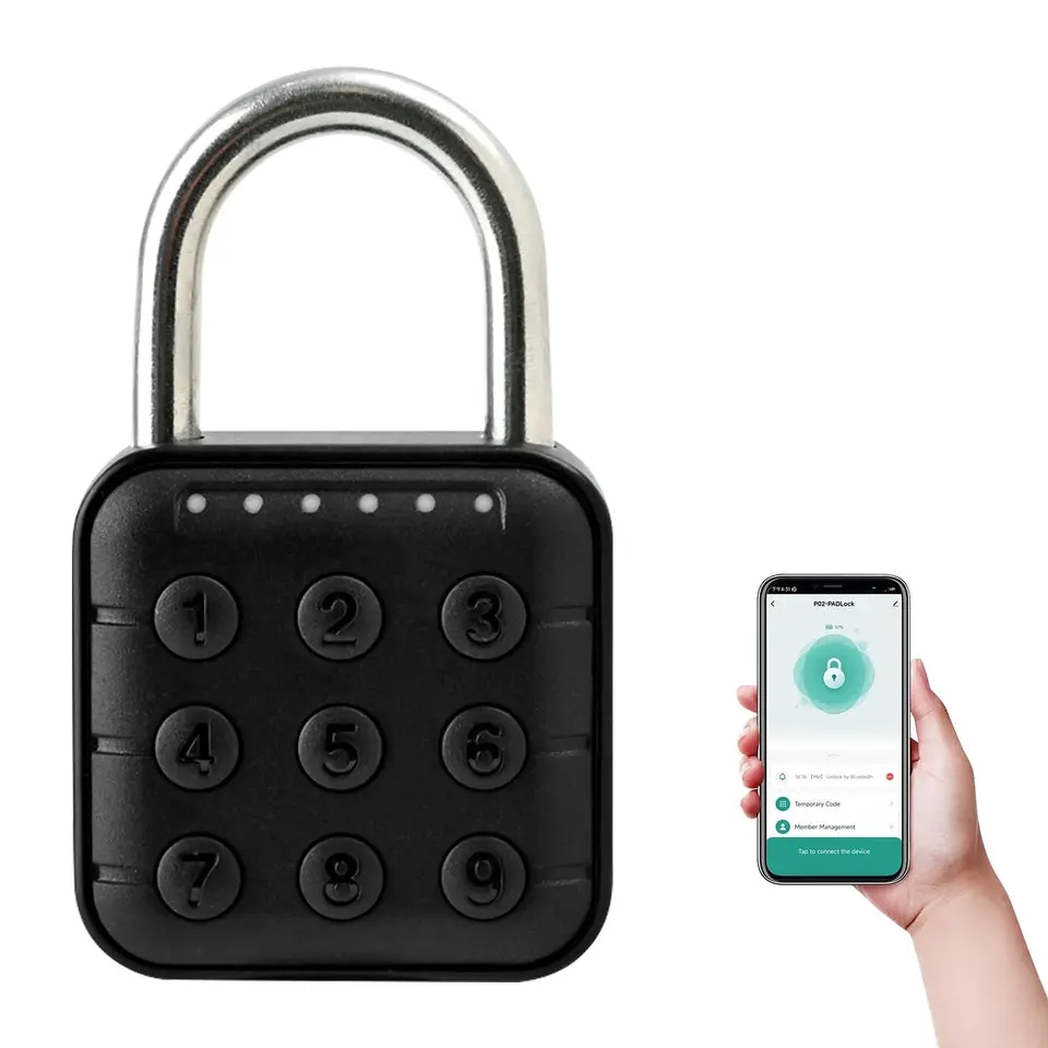 Password Padlock with Bluetooth Lock, Password Lock and TUYA APP Unlock