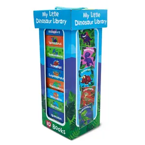 Chunky Dinosaur Picture Books Compact Set - Illustrated, Memory-Making, Convenient Toddler Gifts, Dinosaurs for Toddlers