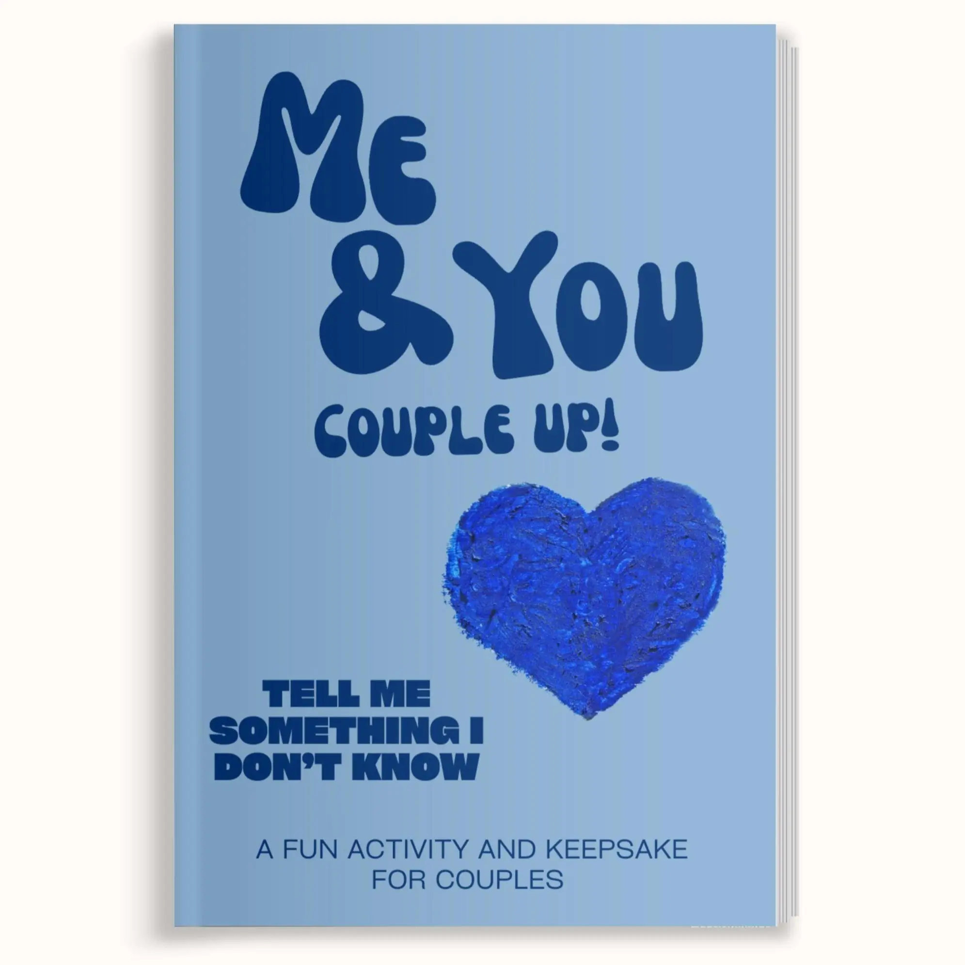 LARKINROAD Me & You Couple Up! Tell Me Something I Don't Know Journal - Interactive Notebook, Guided Journal, Workbook, Couples Bonding Book, Date Night Activity Keepsake for Reconnecting Partners (Anniversary Gift for Him, Birthday Gifts for BF), Boyfrie