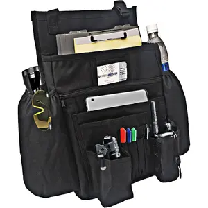 Front Seat Organizer -  File Organizer, Passenger Seat Storage Bag Law Enforcement -  Storage with Dedicated Laptop Tablet Holder Cup Holder, Black