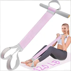 Adult Leg Stretcher Abdominal Exercise Equipment Home Gym Fitness Workout Sit-up Assist Device Anti-breakage Leg Press Resistance Band Stretcher For Men and Women