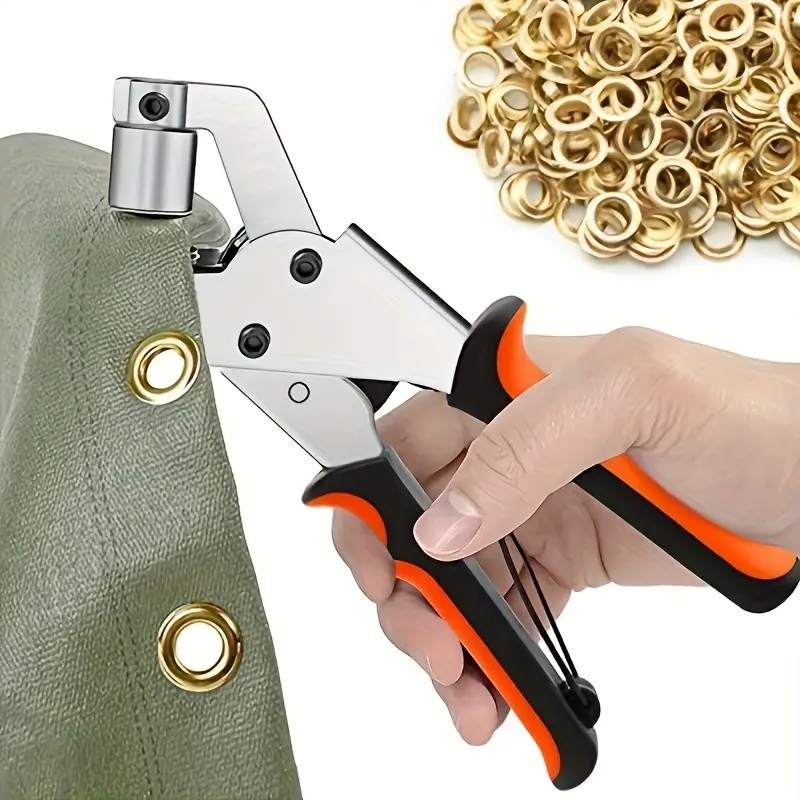 Heavy-Duty Snap Fastener Tool Kit Eyelet Pliers Set with 300Eyelets (Diameter 10 Mm) for Boat Covers, Canvas, Sewing Projects, Tarpaulins & Faux Leather Snap Installation Sewing Tools, Sewing Accessories And Supplies