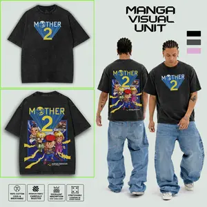 Mother 2 / Earthbound Classic Retro Video Game 1995 Japan Shirt, Vintage Game Graphic Tee Menswear Oversized Washed Cotton Tee Gaming Apparel Heavyweight  Streetwear