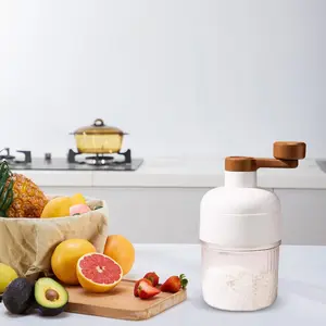 Fluffy Snow Cone Maker – Manual Ice Shaver with Ice Mold, Portable Hand Crank Ice Crusher for Smoothies, Summer Drinks & Kids Fun