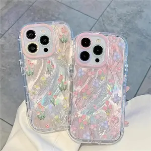 for use with iphone 16 pro max Tulip flowers cases for use with iphone 15 plus  14 pro cutephonecases compatible with iphone 13/12/11 New style phone case for use with iphone X/XS XSMAX Durable and Stylish for use with iphone 7/8 PLUS   Protection case
