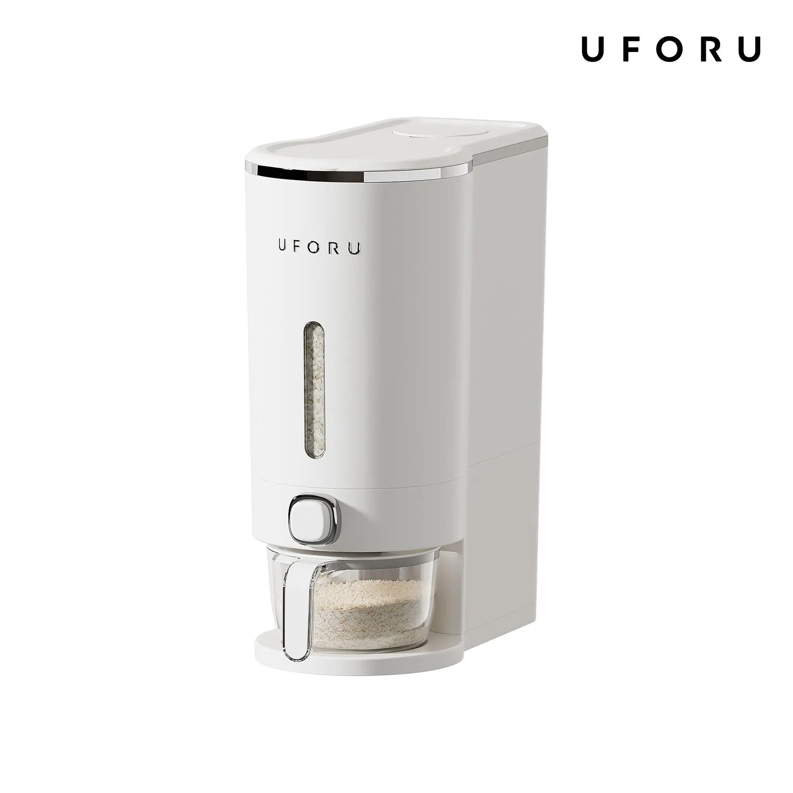 UFORU insect-proof airtight Rice Dispenser with Measuring Cups - Moisture-Resistant Plastic,Utensils Smooth,High Capacity,Grain Storage Container for Soybeans, Corn & Cereals,cat food,dog food,suitable for kitchen,dealsforyou#SummerWins