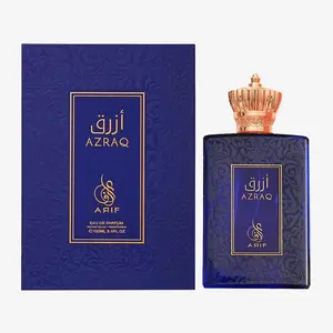 ARIF Azraq Perfumes Fruity & Fresh Eau de Parfum for Men 3.4 oz - Pear Lavender Lotus Cinnamon Black Vanilla Husk & Amber Long Lasting Fragrance