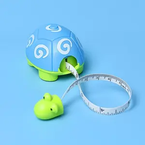 Cartoon Original Tortoise Tape Measure Telescopic Plastic Gift Leather Tape Measure Hot Sale Tortoise