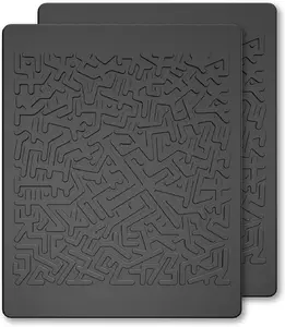 Car Dashboard Non Slip Mat, Anti Slip Pad, Anti Slide Sticky Dash Pad, Multifunctional Fixate Gripping Gel Pad for Radar Detector, Cell Phone, Keys, Glass, GPS, Coins 6.3x5.1 inch (2 Pack)