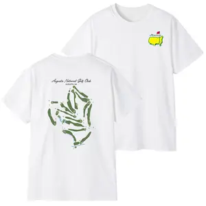 Augusta Georgia Golf Course Map T-Shirt – Vintage Inspired Golf Layout Graphic Tee, Classic Course Style Shirt, Unisex Cotton Top, TikTok Shop 2026 Trending