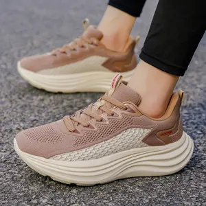 Men Women Comfort Cushion Walking Sneakers Lightweight Breathable Non-Slip Gym Running Shoes EVA Midsole TPU Support