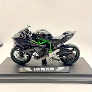1:18 Scale Zinc Alloy Motorcycle Model Toy Car, Durable Metal Structure, Manually Propelled, Weather-Resistant, /, Boys Collection