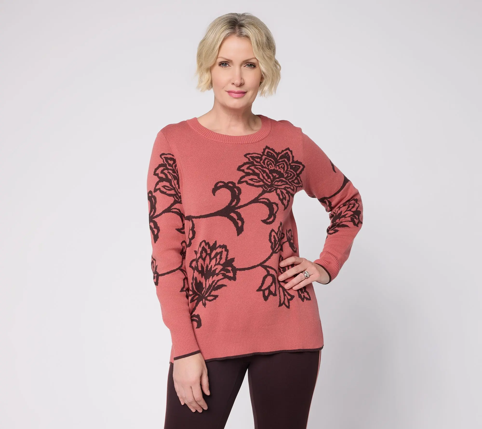 Belle Boho by Kim Gravel Boheme Blossom 100% Cotton Sweater