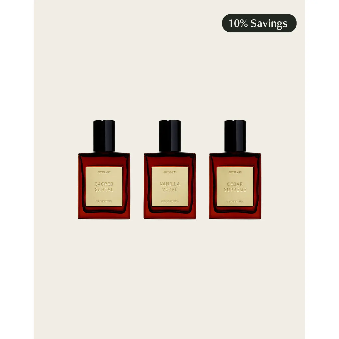 Best-Selling Perfume Oil Bundle - Cedar Supreme, Vanilla Verve & Sacred Santal