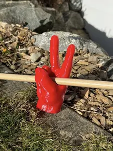 3D Printed Peace Sign Drumstick Holder | Wall Mount Drum Stick Rack | Music Studio Decor | Drummer Gift Organizer