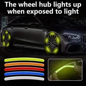High-Visibility Reflective Wheel Stickers, Automotive Car Exterior Accessories for Cars, Car Accessories