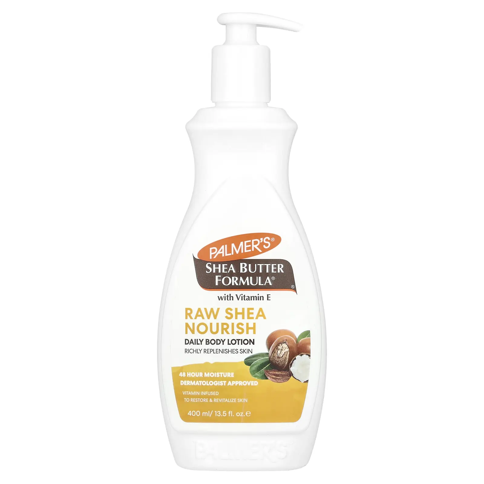 Palmer's Shea Butter Formula® with Vitamin E, Daily Body Lotion, 13.5 fl oz (400 ml) Palmer's Shea Butter Formula® with Vitamin E, Daily Body Lotion, 13.5 fl oz (400 ml)