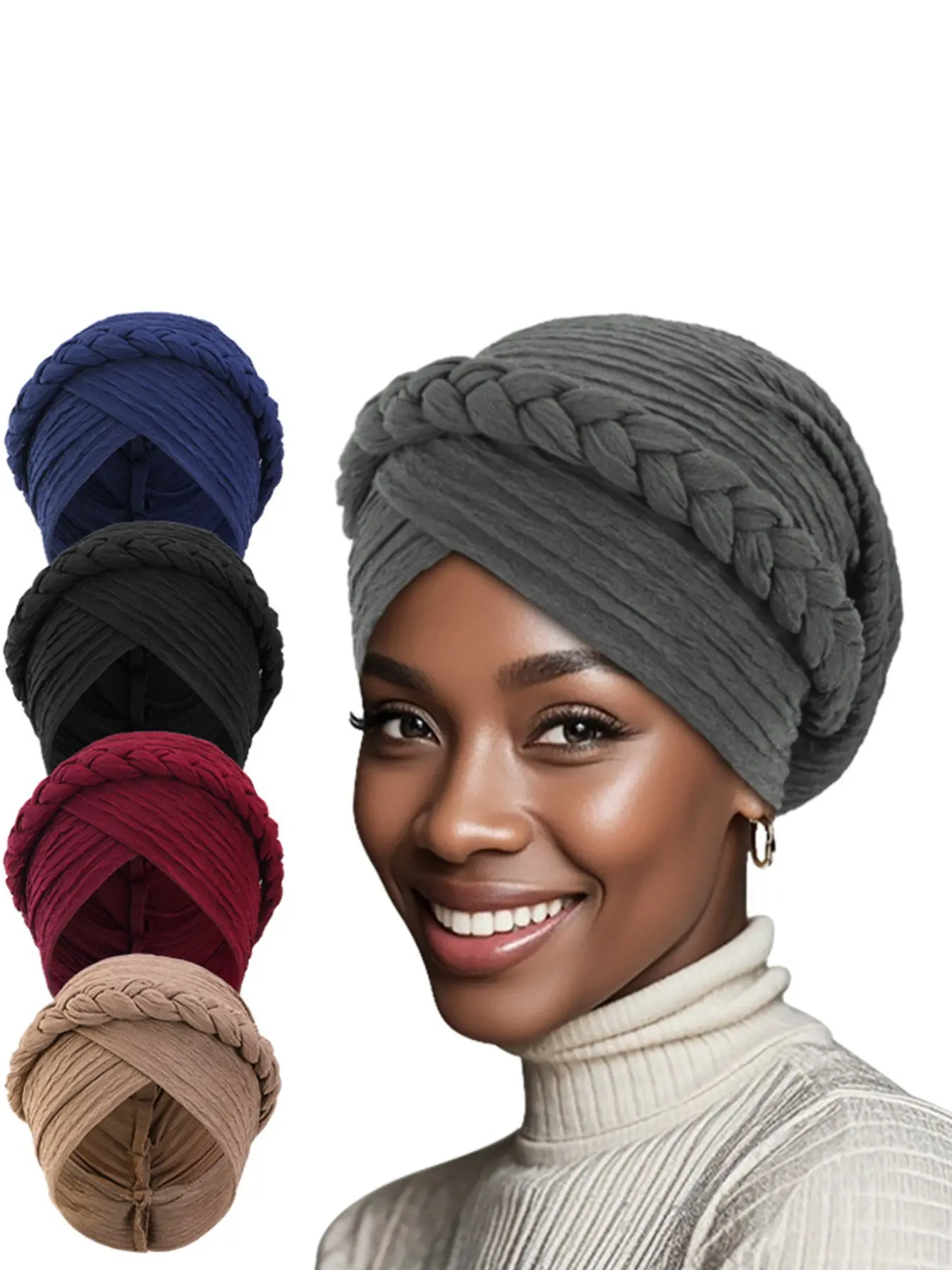Women's Handwoven Hair Scarf Head Wrap, Headscarf, African Head Wraps Style Daily Hair Care Hat, Fashion Comfortable Design, Handcrafted Quality, Perfect for All Seasons