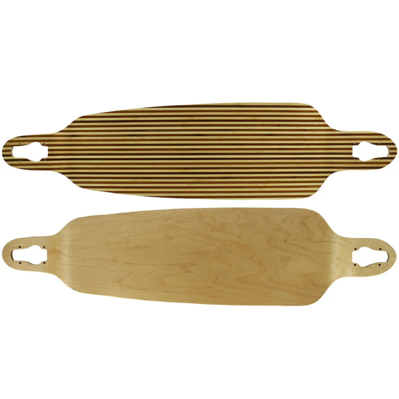 Longboard Moose Drop Down/Through Deck 9.75" x 39.75" Zebra Bamboo