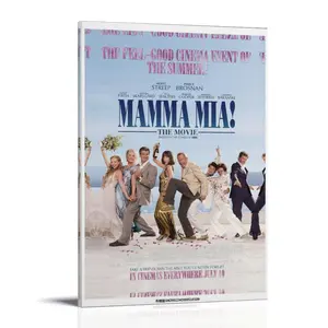 Mamma-Mia! Soundtrack Poster Posters Music Album Cover Posters Canvas Wall Art High-Resolution Vintage Band & Artist Prints for Room