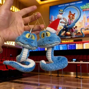 New 30/55cm Cartoon Zootopia 2 Gary Plush Toy Cute Gary De Snake Keychain Stuffed Doll Room Decor Toy Holiday Xmas Gift