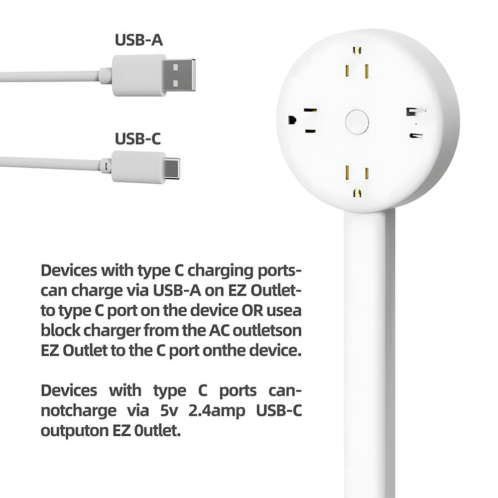 Compact Home Supplies Outlet Splitter Expander - 180° Rotatable Wall Plug Extender, Telescopic Adjustable Length, Security-Upgraded, for Behind Couch, Nightstand Power Access Expansion Compact Home Supplies Outlet Splitter Expander - 180° Rotatable Wall Plug Extender, Telescopic Adjustable Length, Security-Upgraded, for Behind Couch, Nightstand Power Access Expansion