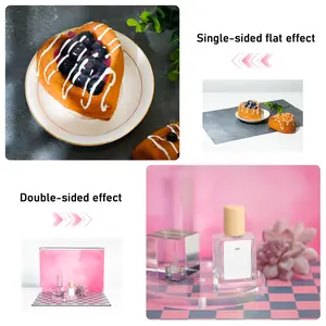 Photo Backdrop Board for Product Photography, 9pcs 18 Patterns Tabletop Food Background Kit, Small Size 16.5x11.4in, Flat Lay Props for Jewelry